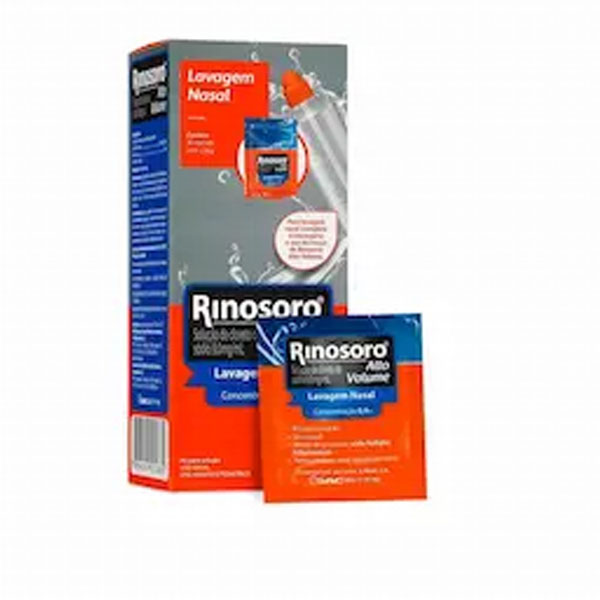 Rinosoro Alto Volume 9,0mg/ml Descongestionante Spray 30 Sachês